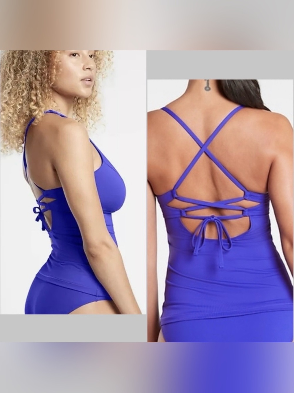 Athleta Cerulean Triangle Tankini